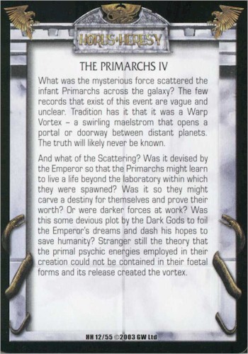 The Primarchs IV